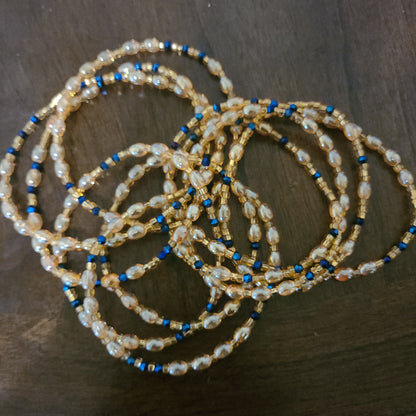 Waist Beads And Ankle Bracelet Set