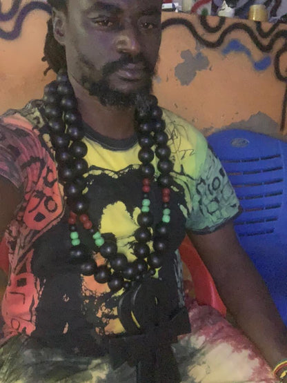 Big Wood Beaded Big Ankh