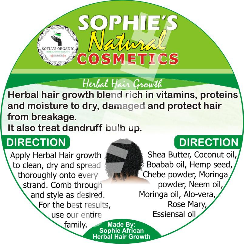 SOPHIE'S ORGANIC HAIR CREAM TWO PIECE BUNDLE