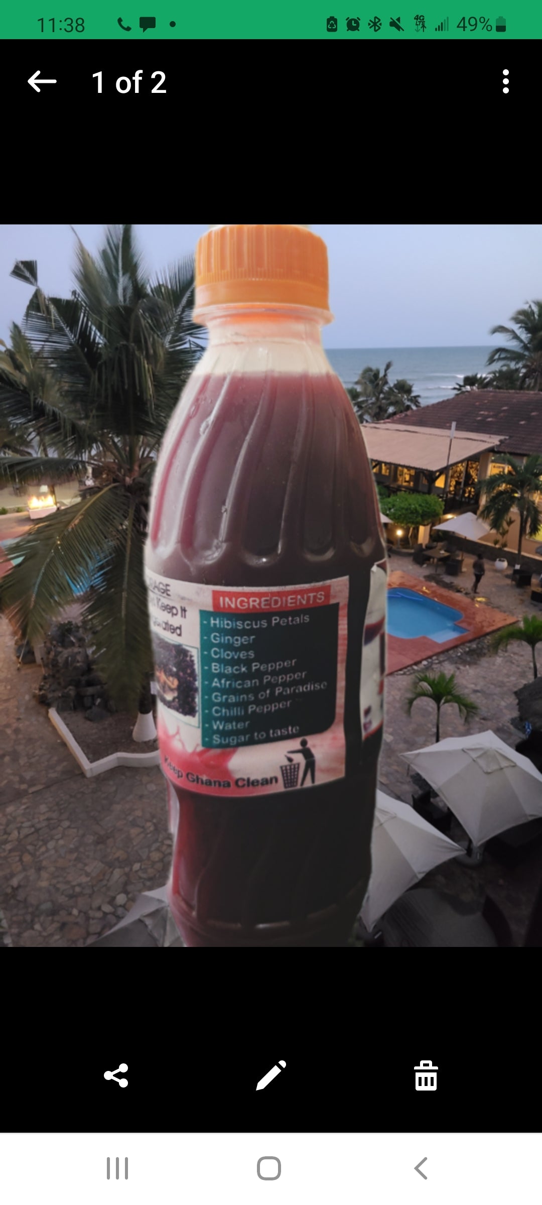 4 pack of Bolga Juice
